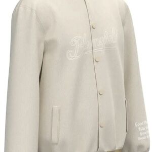 Bloomfield Cream Jacket with cream/white embroidered logo.
